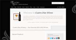 Desktop Screenshot of cuatrodiaswines.com
